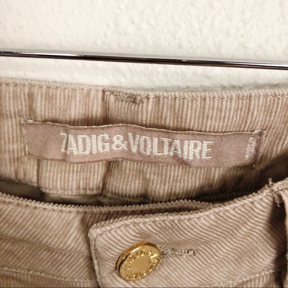 NWT Zadig & Voltaire Eva Skinny Corduroy Sz 26 - Picture 5 of 6